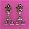 Indo Western Jhumki With Mehndi Plating