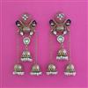 Indo Western Jhumki With Mehndi Plating