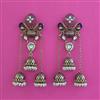 Indo Western Jhumki With Mehndi Plating