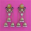 Indo Western Jhumki With Mehndi Plating