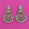 Indo Western Moti Earring With Mehndi Plating