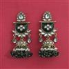 Indo Western Jhumki With Mehndi Plating