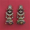 Indo Western Jhumki With Mehndi Plating