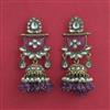 Indo Western Jhumki With Mehndi Plating