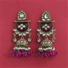 Indo Western Jhumki With Mehndi Plating