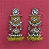 Indo Western Jhumki With Mehndi Plating