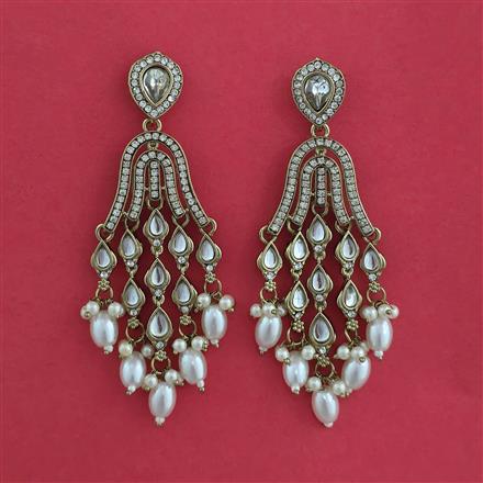 Indo Western Classic Earring with Mehndi Plating