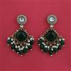 Indo Western Moti Earring with Mehndi Plating