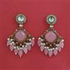 Indo Western Moti Earring with Mehndi Plating