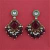Indo Western Moti Earring with Mehndi Plating
