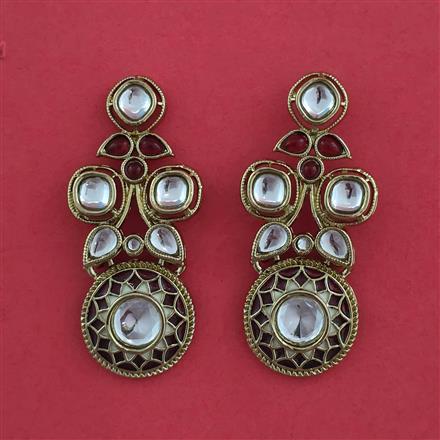 Indo Western Classic Earring with Mehndi Plating