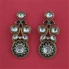 Indo Western Classic Earring with Mehndi Plating