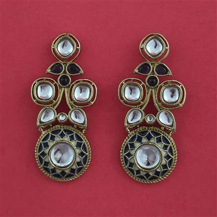 Indo Western Classic Earring with Mehndi Plating