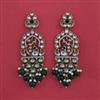 Indo Western Peacock Earring with Mehndi Plating