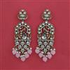 Indo Western Peacock Earring with Mehndi Plating
