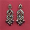 Indo Western Peacock Earring with Mehndi Plating