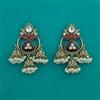 Indo Western Jhumki with Mehndi Plating