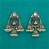 Indo Western Jhumki with Mehndi Plating