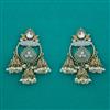 Indo Western Jhumki with Mehndi Plating