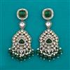 Indo Western Long Earring with Mehndi Plating