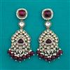 Indo Western Long Earring with Mehndi Plating