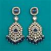 Indo Western Long Earring with Mehndi Plating