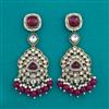 Indo Western Long Earring with Mehndi Plating