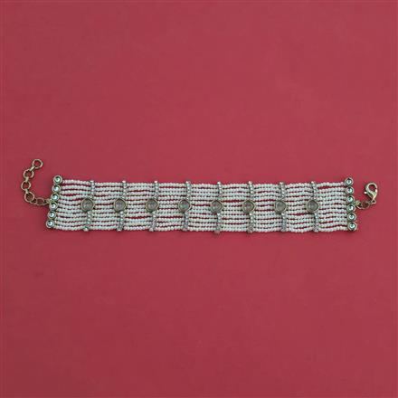 Indo Western Adjustable Bracelet with Mehndi Plating