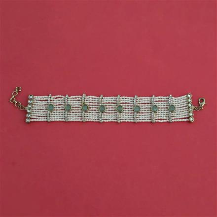 Indo Western Adjustable Bracelet with Mehndi Plating