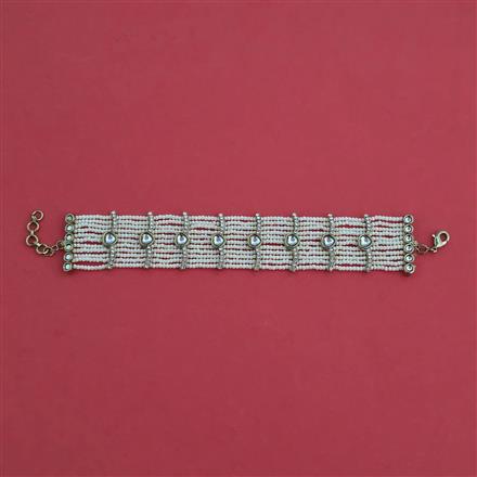 Indo Western Adjustable Bracelet with Mehndi Plating