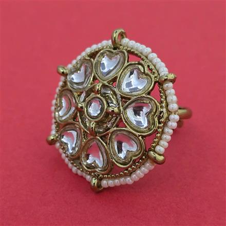Indo Western Adjustable Ring With Mehndi Plating