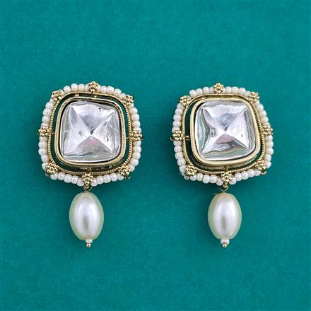 Indo Western Classic Earring with Mehndi Plating