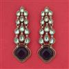 Indo Western Classic Earring with Mehndi Plating