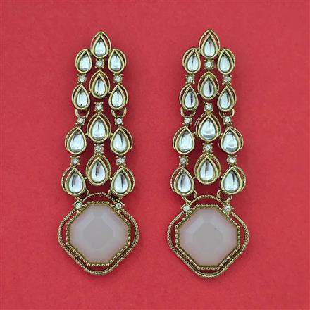 Indo Western Classic Earring with Mehndi Plating