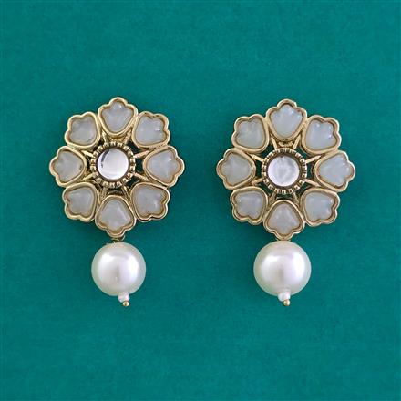 Indo Western Classic Earring with Mehndi Plating