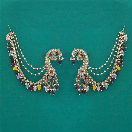 Indo Western Earcuff with Mehndi Plating