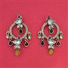 Indo Western Classic Earring with Mehndi Plating