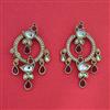 Indo Western Classic Earring with Mehndi Plating
