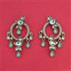 Indo Western Classic Earring with Mehndi Plating