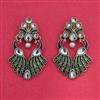Indo Western Classic Earring with Mehndi Plating