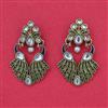 Indo Western Classic Earring with Mehndi Plating