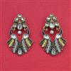 Indo Western Classic Earring with Mehndi Plating