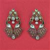Indo Western Classic Earring with Mehndi Plating