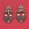 Indo Western Classic Earring with Mehndi Plating