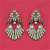 Indo Western Classic Earring with Mehndi Plating