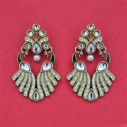 Indo Western Classic Earring with Mehndi Plating