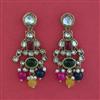 Indo Western Classic Earring with Mehndi Plating