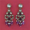 Indo Western Classic Earring with Mehndi Plating