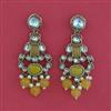 Indo Western Classic Earring with Mehndi Plating