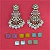 Indo Western Changeable Earring with Mehndi Plating